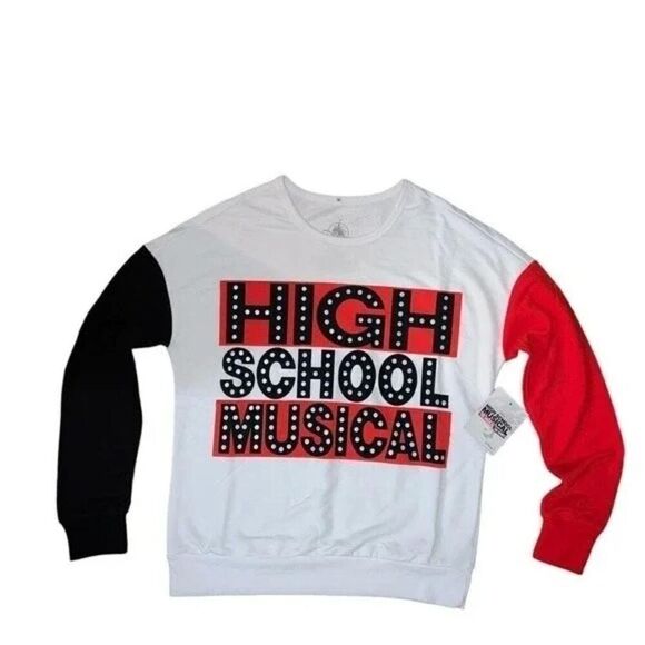 Girls long sleeve t-shirt girls Disney TV high school musical white/red size S - Picture 1 of 8